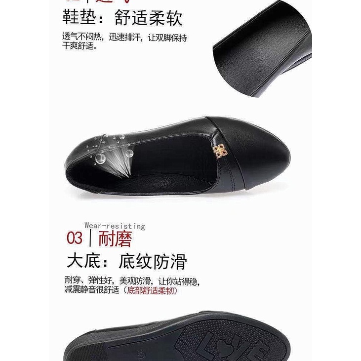 Giày búp bê đế mềm thời trang cho phụ nữ trung niên