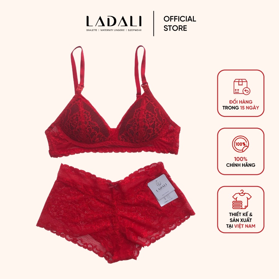 Áo Lót Bà Bầu Cho Con Bú Ladali Màu Đỏ Không Gọng Lót Ngực Kín Đáo Tiện Lợi Hàng Thiết Kế Cao Cấp