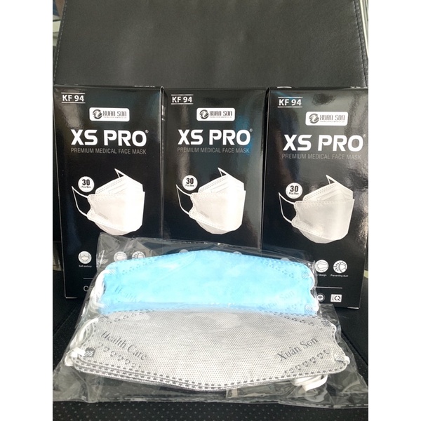 Khẩu trang y tế 4D XS PRO, khẩu trang kháng khuẩn, khẩu trang KF94, khẩu trang con cá