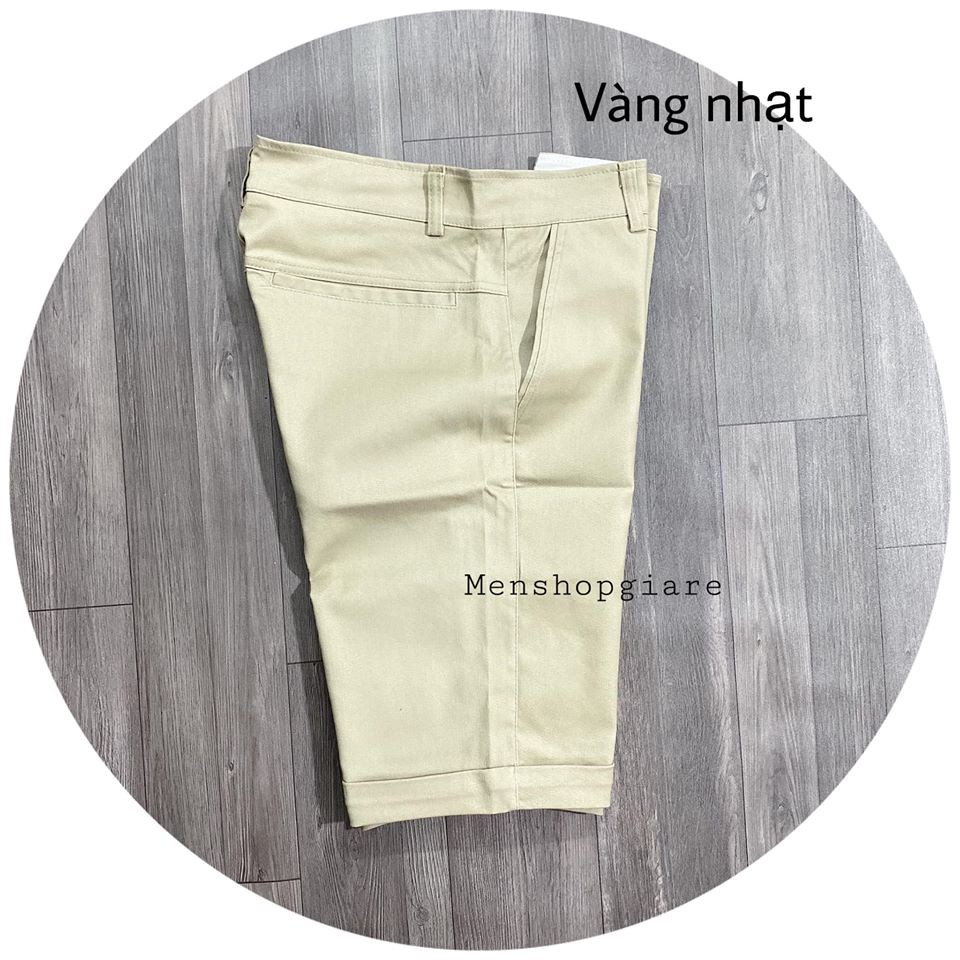 short kaki co giãn vải dày dặn