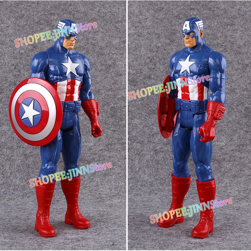 Đồ chơi mô hình nhân vật Thor/người sắt/người nhện/ Venom bằng PVC 12inch 30cm