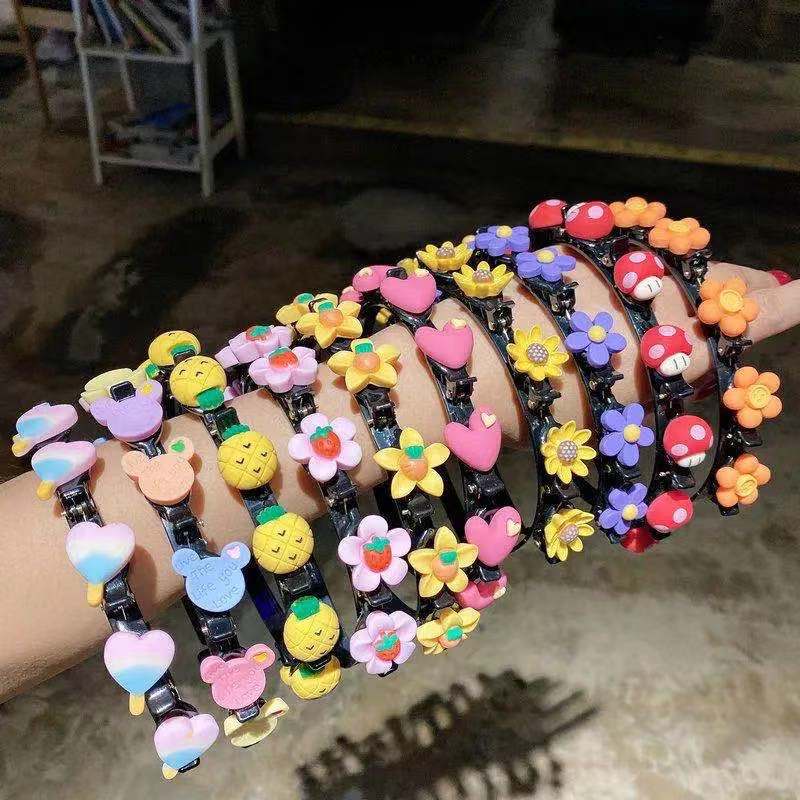 Mới Băng Đô Cài Tóc Đính Hoa Dễ Thương Cho Bé Gái