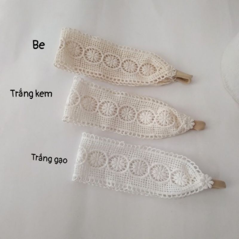 Turban/Băng Đô/ Kẹp tóc Ren Hàn Bản 6cm Cho Bé Gái