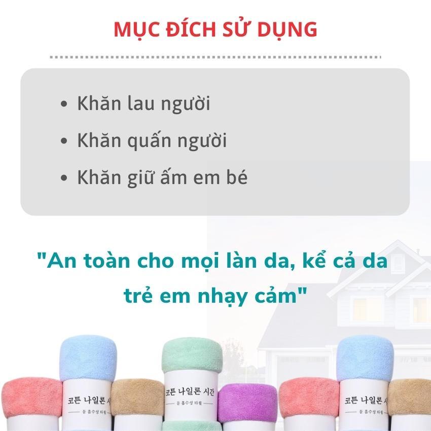 Khăn tắm lông cừu Hàn quốc nhiều màu sắc,size 70x140cm, mềm mịn,siêu thấm nước, an toàn cho mọi loại da.