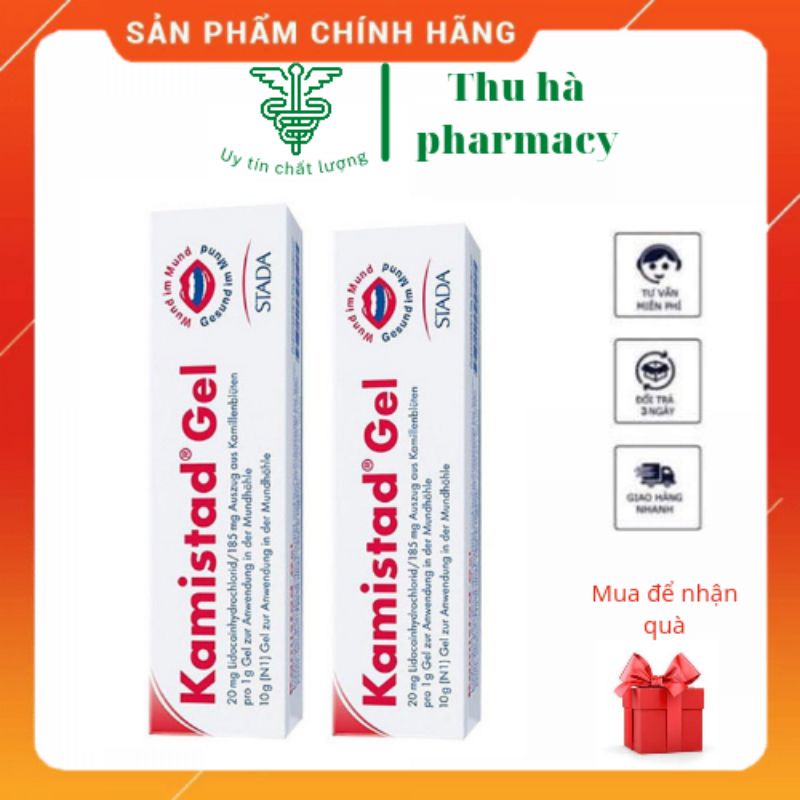 Gel bôi da nhiệt miệng - viêm nướu Kamistad Gel N 10g - Stada