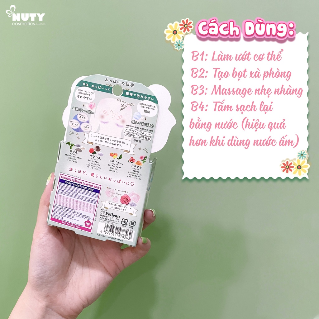 Xà Phòng Dành Cho Vùng Ngực Pelican Lovely Boobs Care Soap (70g)