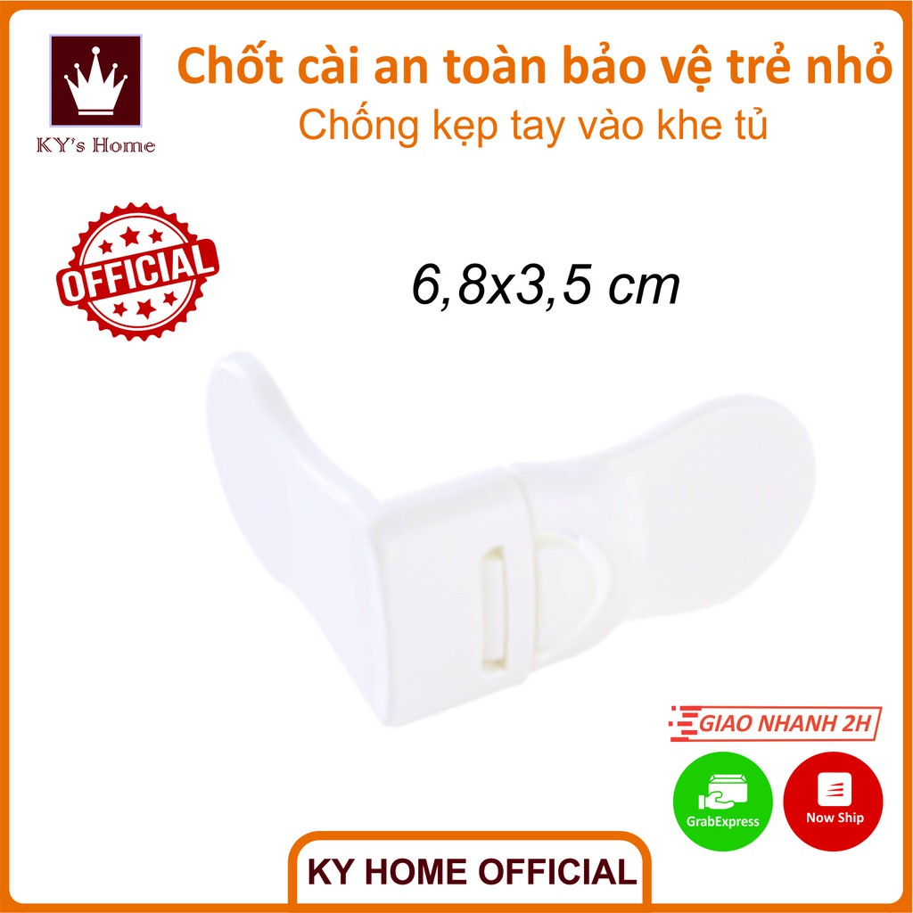 Chốt đai khóa gài an toàn khóa cửa tủ lạnh ngăn kéo tủ đồ bảo vệ trẻ nhỏ chống kẹp tay