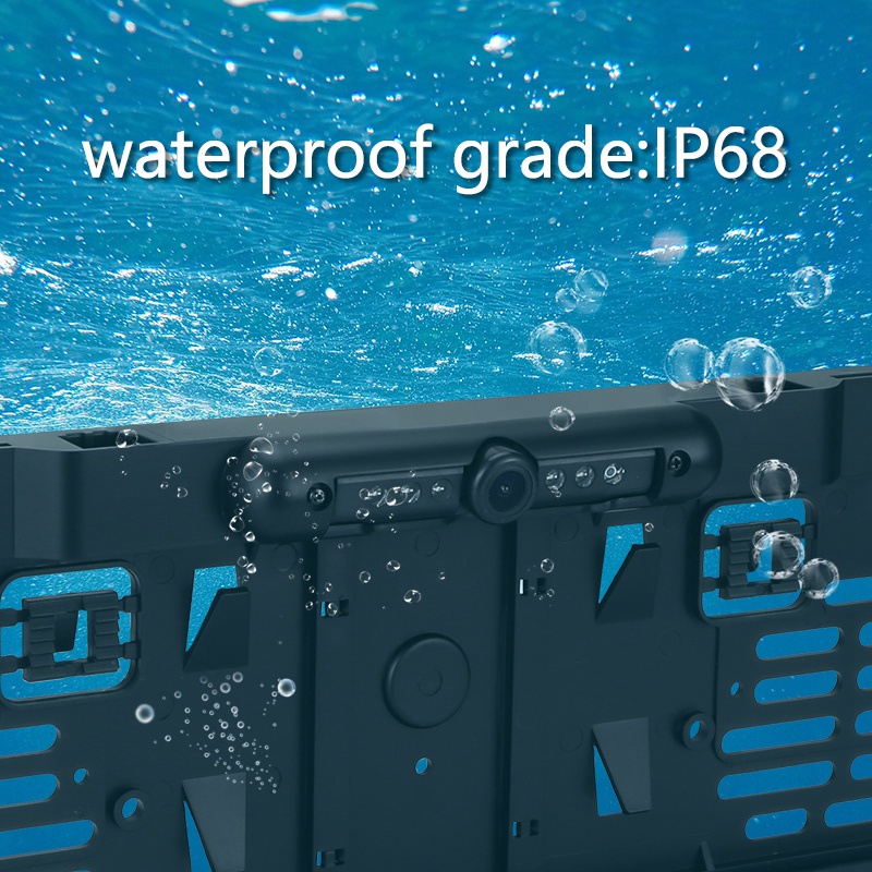 Wireless EU Car License Plate Frame CCD Dynamic Trajectory Rear View Camera Night Vision Reverse Camera with 5 IR Light | BigBuy360 - bigbuy360.vn