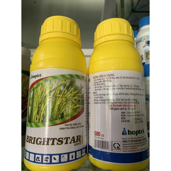 Điều hoà sinh trưởng cây trồng Brightstar 25SC của hợp trí