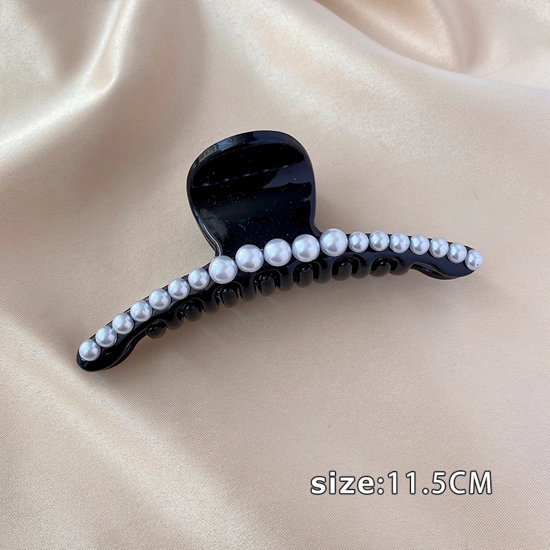 Kẹp tóc đính ngọc trai nhân tạo thiết kế đơn giản và tinh tế phong cách Hàn Quốc cho nữ