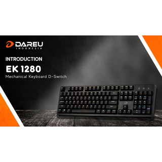 Bàn phím cơ Gaming DAREU EK1280 104KEY (RGB, Blue/ Brown/ Red D switch) - Bảo Hành Mai Hoàng