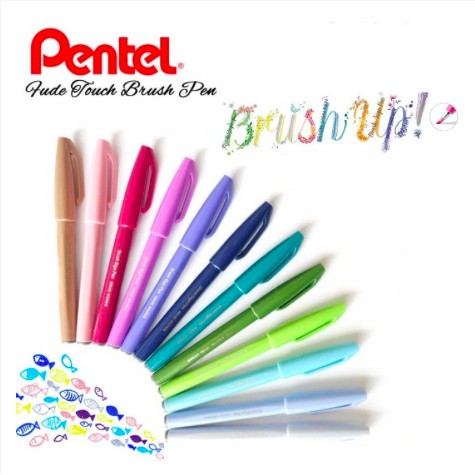Calligraphy Pentel Brush Sign Pen Pastel / Pentel Fude Touch Pastel