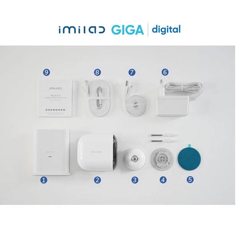 Camera ngoài trời Imilab EC4 2.5k nhìn màu ban đêm, chống bụi kháng nước - Bản Quốc tế