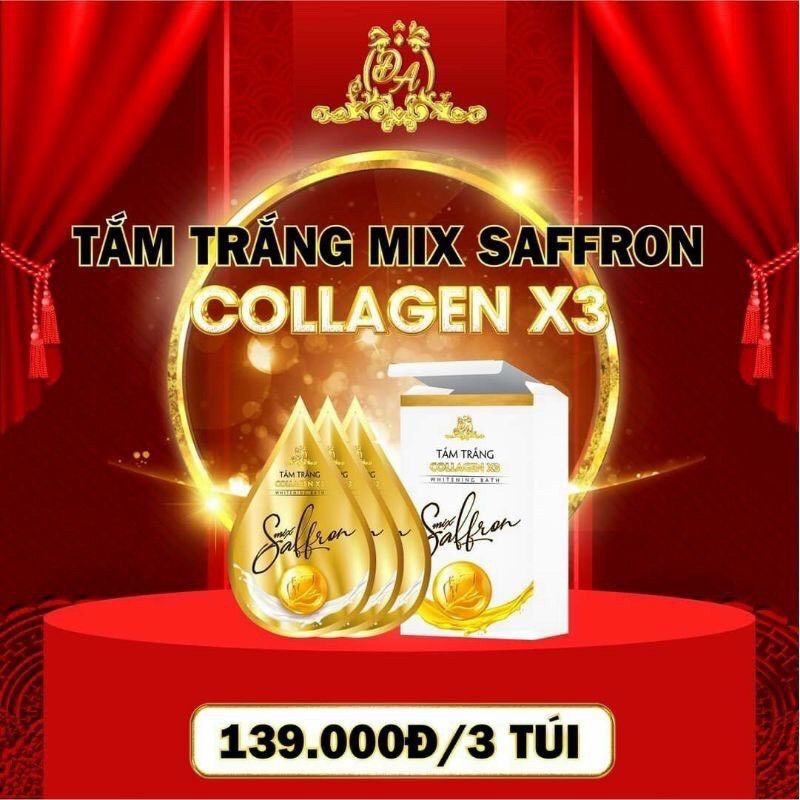 Meken7110  -  TẮM TRẮNG COLLAGEN X3 MIX SALFRON  LUXURY MỸ PHẨM ĐÔNG ANH SU224  🌺