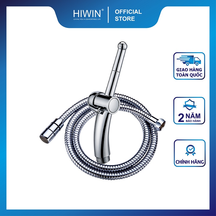 Bộ vòi xịt vệ sinh đa năng chất liệu nhựa ABS mặt gương cao cấp HIWIN PJF-1701