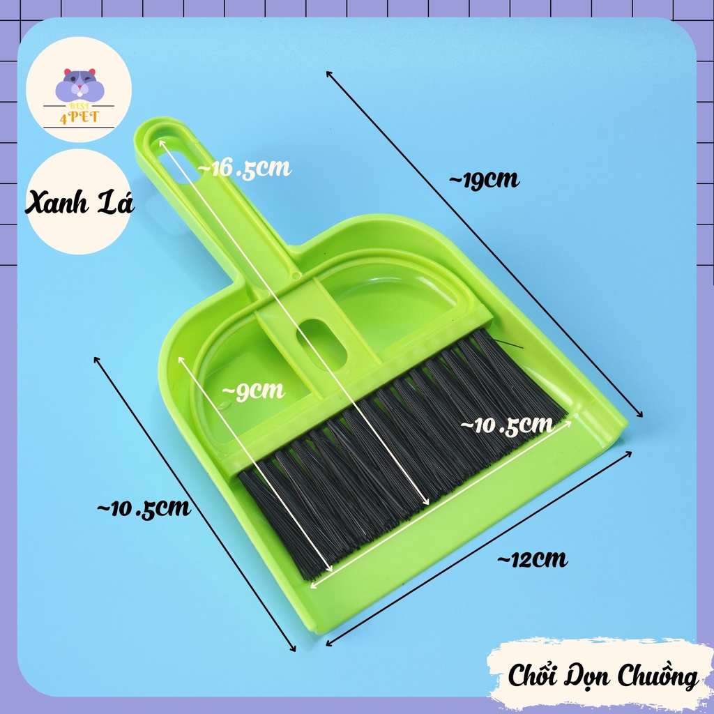 Bộ Chổi Vệ Sinh Lồng - Chuồng cho Thú Nhỏ