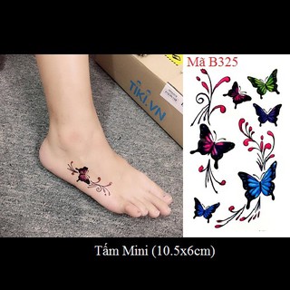 Xăm dán tattoo bướm B325