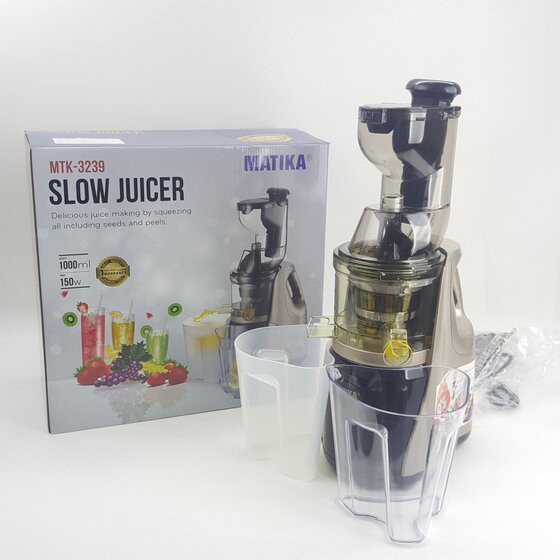 [Mã ELHA22 giảm 5% đơn 300K] Máy ép chậm hoa quả Slow Juicer Matika MTK-3239