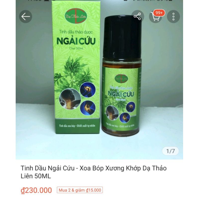 Tinh Dầu Ngải Cứu DẠ THẢO LIÊN