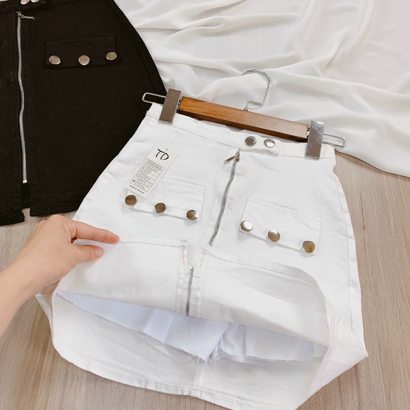 Chân váy kaki phối nút( ảnh chụp thật) | BigBuy360 - bigbuy360.vn