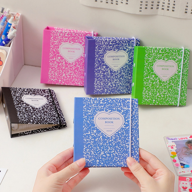 Album Ảnh Ba Lỗ Kích Thước Nhỏ Họa Tiết Lá Cây Không Có Trang Bên Trong