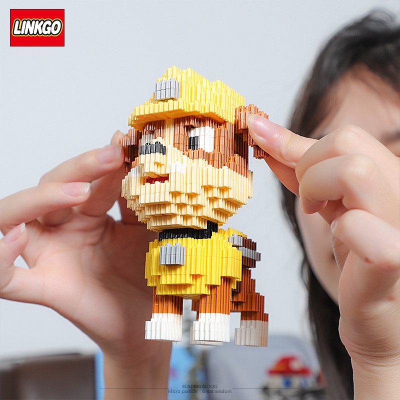 Bộ Đồ Chơi Lắp Ráp Mô Hình Chú Chó Mini Vui Nhộn Cho Bé