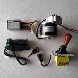 HOT.Combo 350w mô tơ DC 24v. Chế xe điện, cơ cấu truyền động cơ khí, kéo xích xe đạp. Vòng tua 312v/p