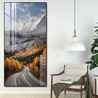 Tranh Treo Tường Phong Cảnh Núi Rừng - Tranh Phong Cảnh Treo Cầu Thang, Hành Lang Laminate Tráng Gương