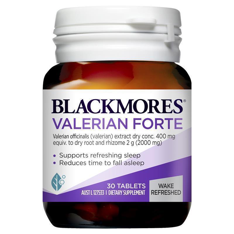 Viên uống hỗ trợ giấc ngủ Blackmores Valerian Forte 30 viên của Úc