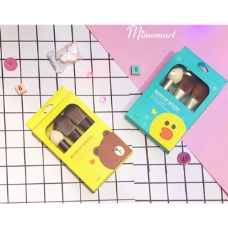 Set 3 cây cọ trang điểm make up Gấu Vịt