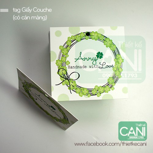 500c In theo yêu cầu Tag Thẻ Giấy vuông thoi 5x5cm Tem treo quần áo