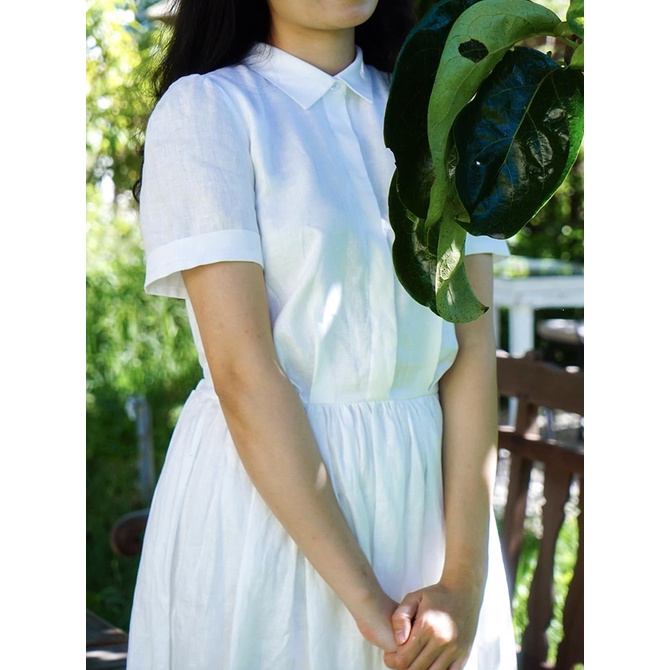 Rập Giấy 30106 - Đầm cổ sen Cadao