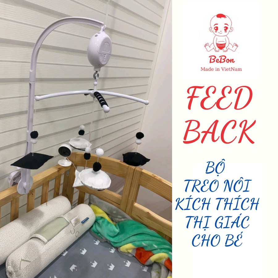 Treo Nôi Kích Thích Thị Giác Cho Bé - Chủ Điểm Hoa - treo cũi