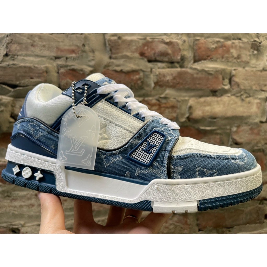 GIÀY LOUISVUITON TRAINER 4 Màu WHITE HÀNG CAO CẤP [ FREE SHIP + BOX ]