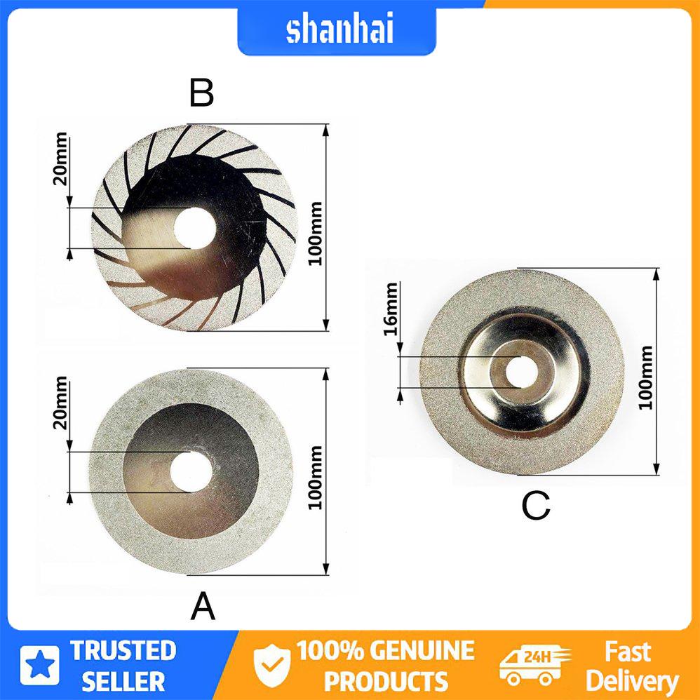 Đĩa kim cương cắt mài kính/đá cẩm thạch 100mm chuyên dụng