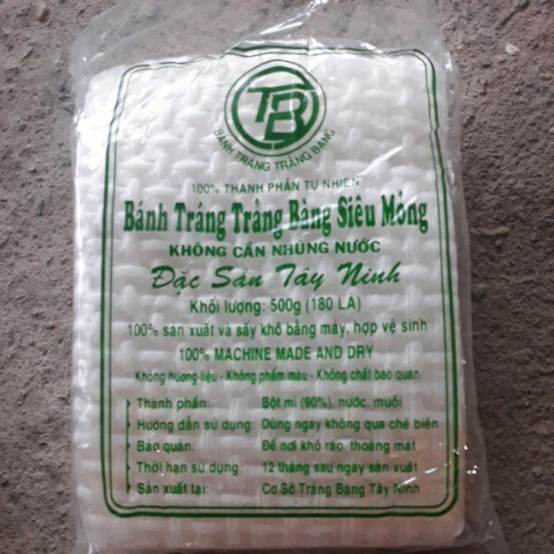 Bánh tráng Trảng Bàng siêu mỏng 25.2k 500g) (đặc sản Tây Ninh). Tép sấy 200g