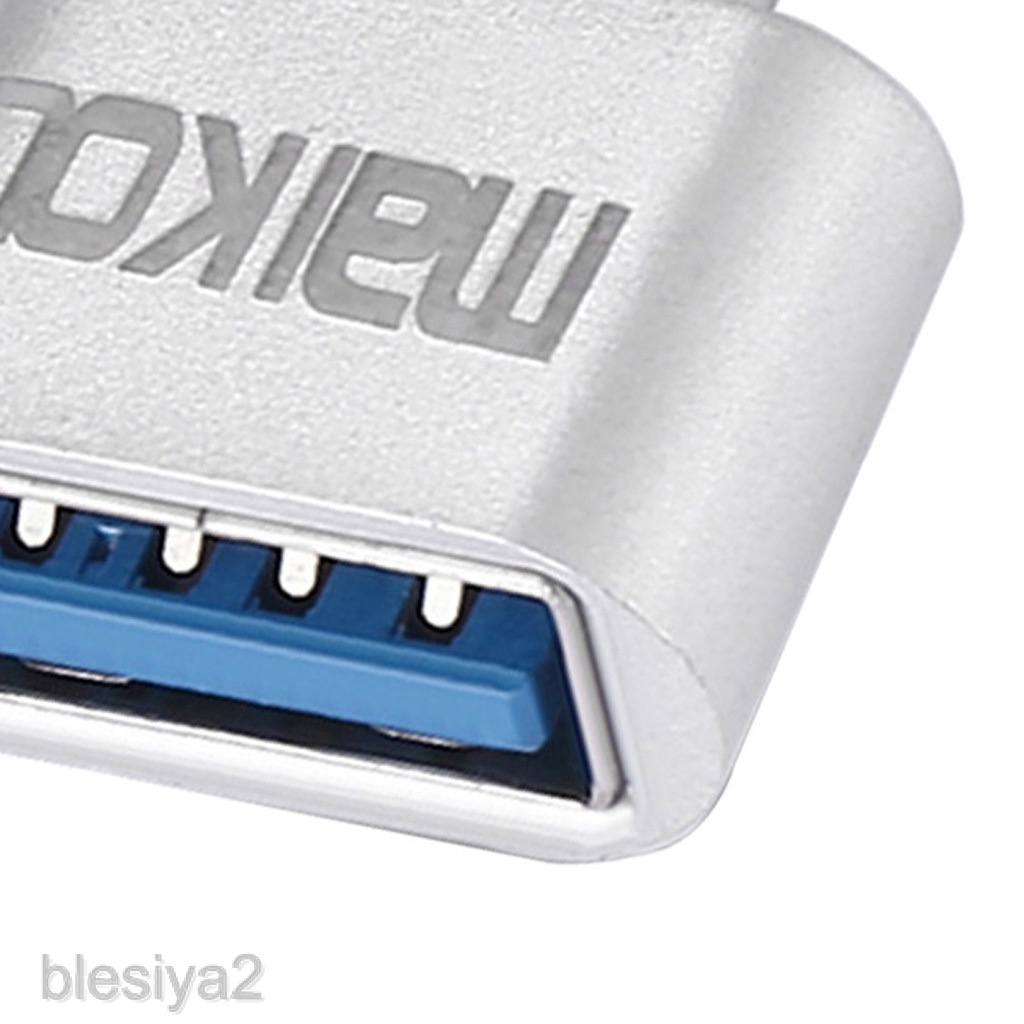 Đầu adapter chuyển đổi USB 3.0 sang USB Type C màu bạc