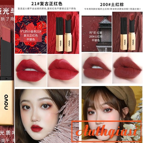 Son thỏi SIÊU SANG CHẢNH MỀM MỊN LÌ Novo Lipstick Velvet Small Gold Bars | BigBuy360 - bigbuy360.vn