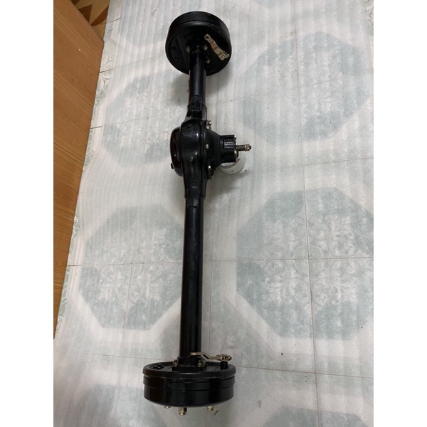 Cầu liền,cầu rút 120cm.Dùng chế xe 3bánh,xe 4 bánh,chiều dài phủ bì cầu 120cm.tim ốc bắt bánh.8cm x 11.5cm