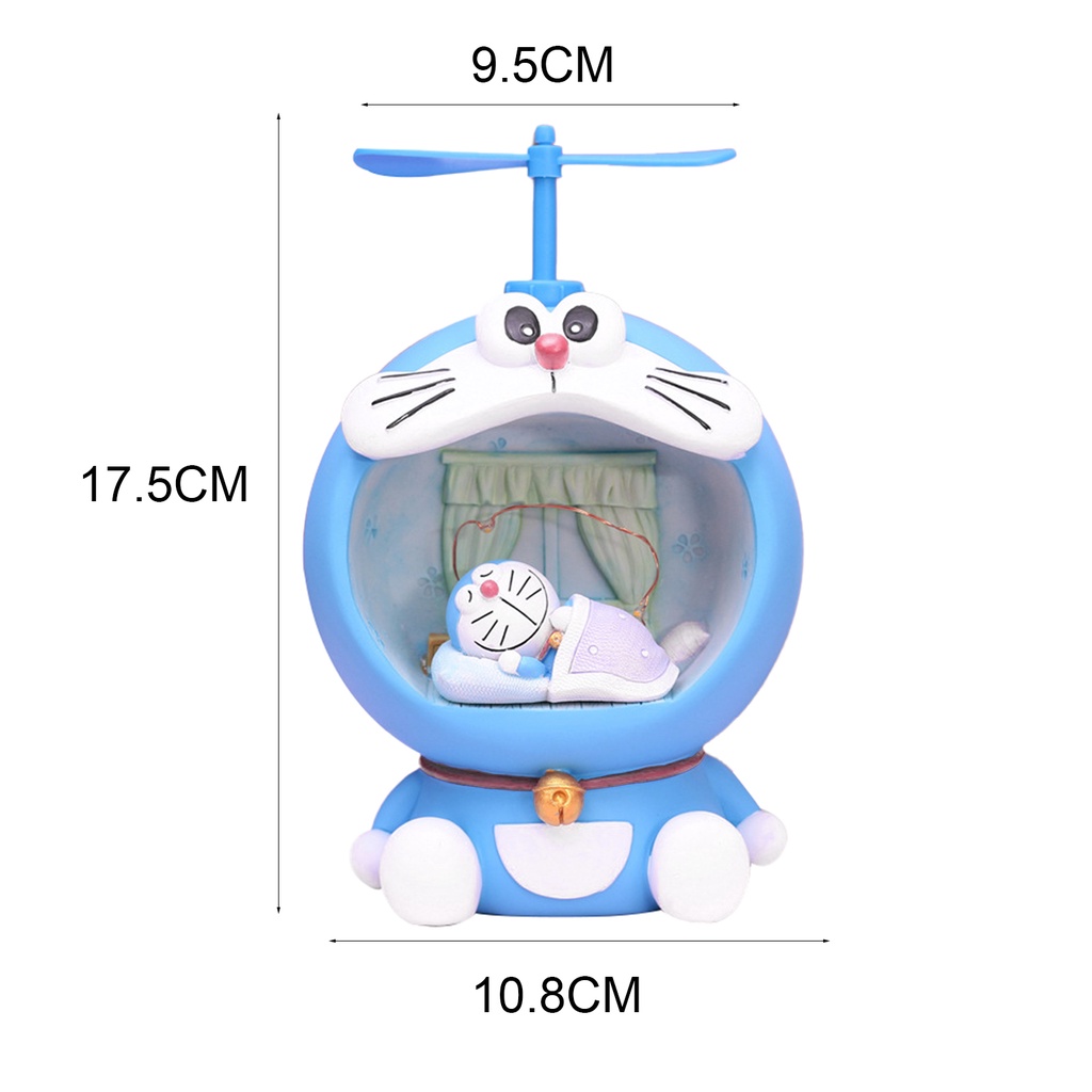 Ống Heo Tiết Kiệm Hình Doraemon Có Đèn Đáng Yêu