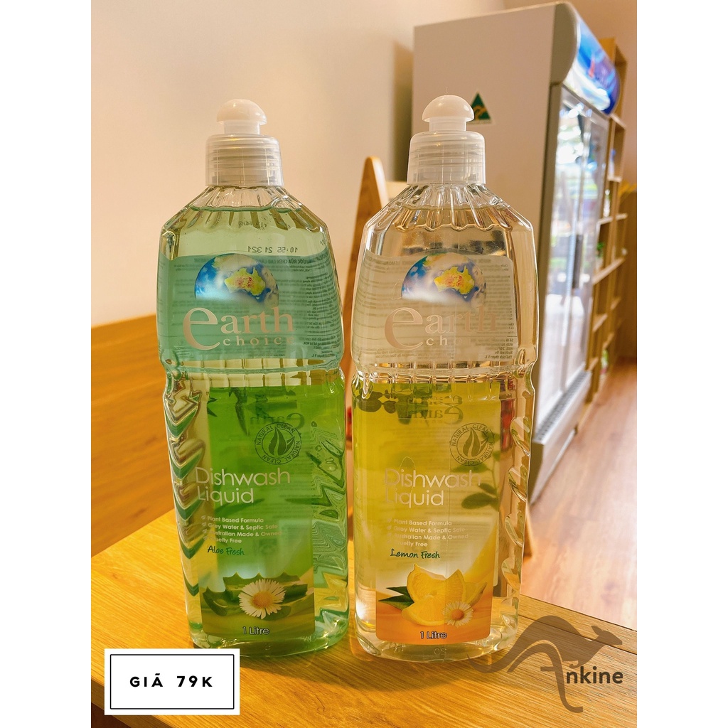 Nước rửa chén gốc thực vật Earth Choice Úc 1L