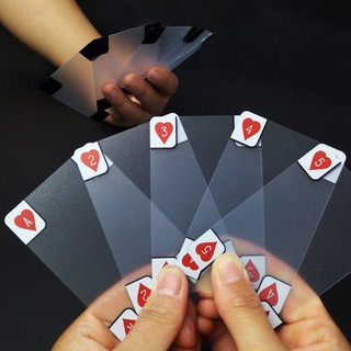 Bộ bài poker nhựa trong suốt