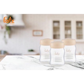 Set 3 bình sữa 150ml Fatzbaby an toàn không BPA chống sặc núm ti mềm cho bé chính hãng