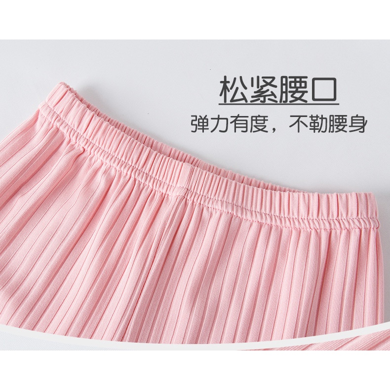 Bộ Đồ Ngủ Ba Món Bằng Lụa Lạnh Co Giãn Tốt Thoáng Khí In Họa Tiết Hoạt Hình 90-175cm Thời Trang Cho Bé