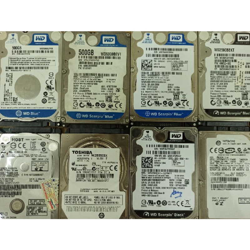 Ổ Cứng Laptop HDD 2.5" 500Gb Like New Sức Khỏe Good 100%