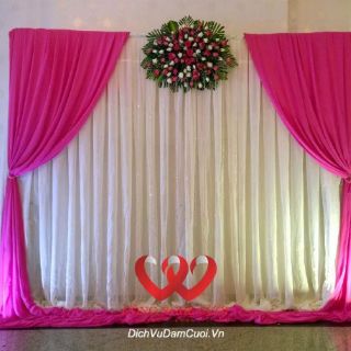 xả 2m dài vải voan nhúng màu đỏ