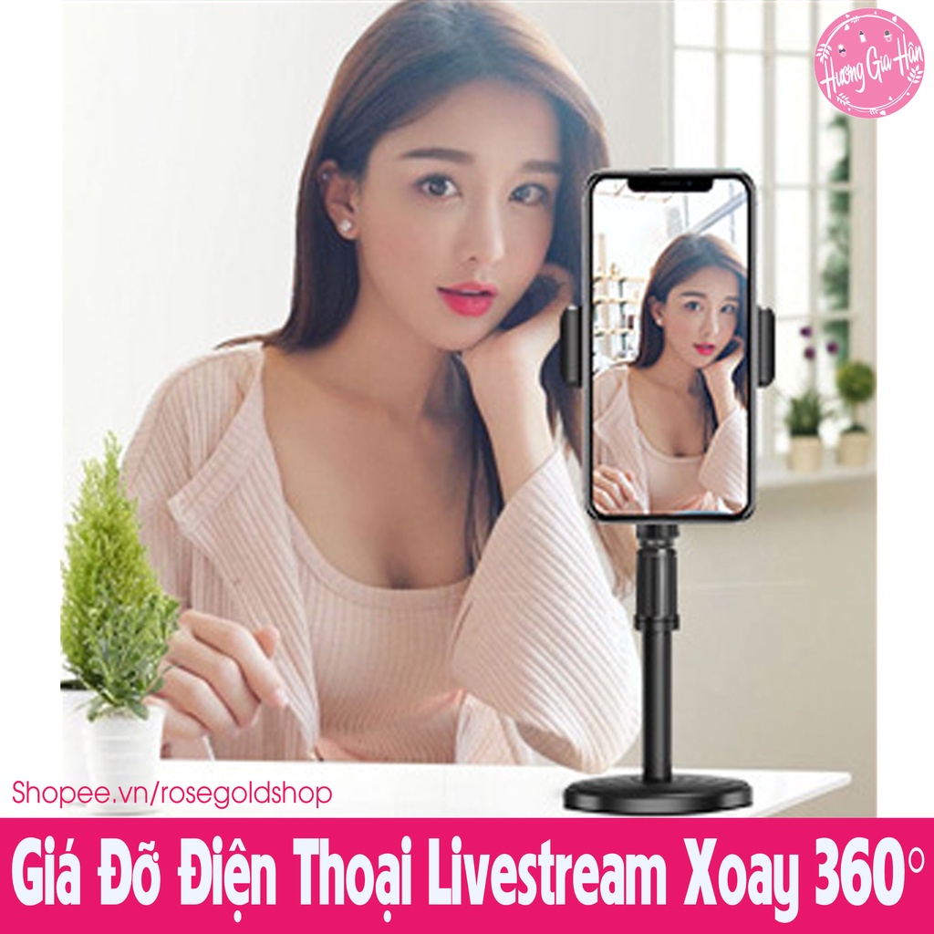 Giá Đỡ Điện Thoại Học Online, Quay TikTok, Livestream, Xem Video Xoay 360°