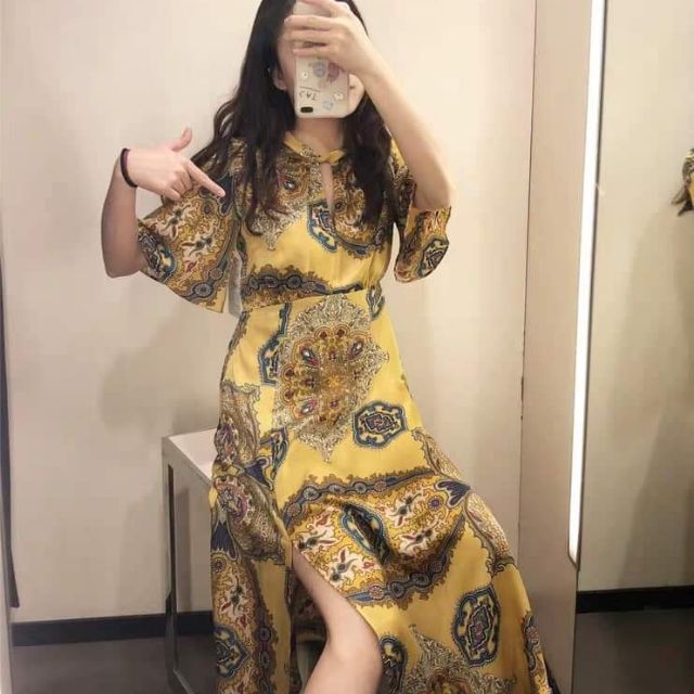 Váy thổ cẩm boho