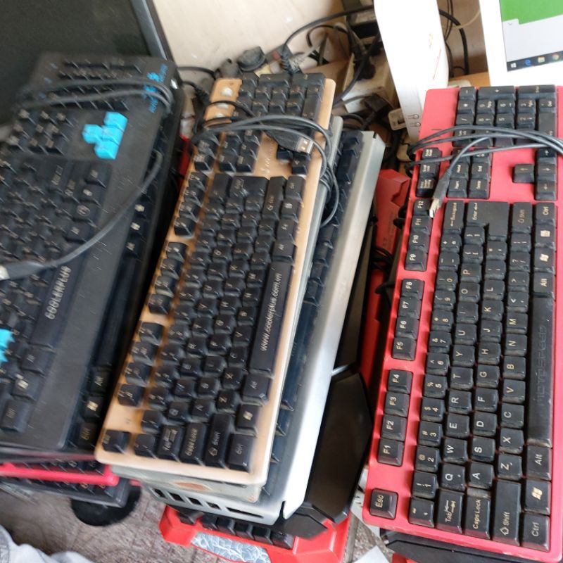 Old keyboard - Bàn phím cũ cao cấp xịn có dây cổng usb nhiều hãng giao ngẫu nhiên