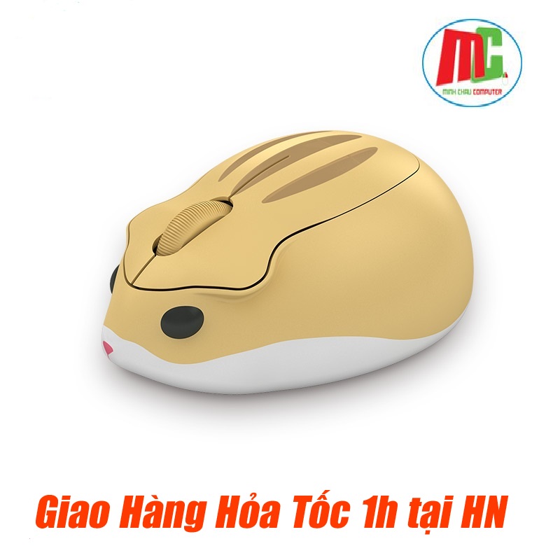 (Hàng Chính Hãng) Chuột Không Dây AKKO Hamster  Hima Plus (Màu Vàng) - Hamster Wireless Mouse